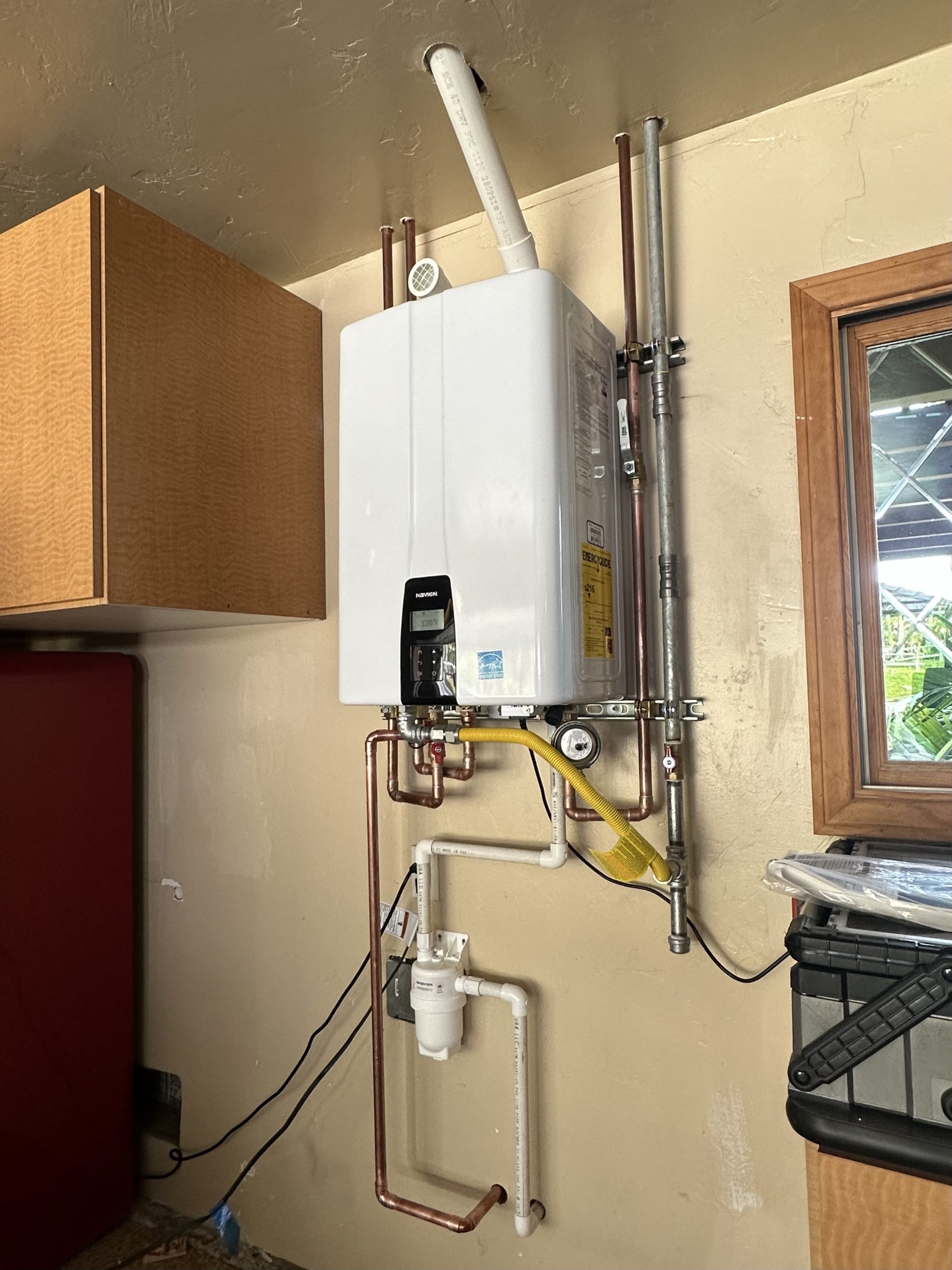 Navien tankless water heater installation
